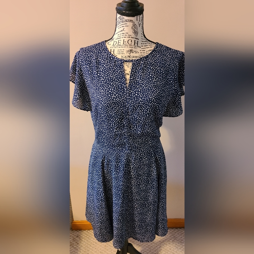 NWOT! Banana Republic Navy Confetti Dress Size 6 New without tags